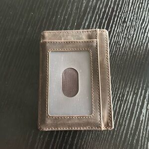 Leather Brown Wallet Slim